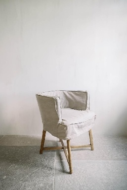 Leeff by Netty - Woody Stoel - 72x57 CM - Lichtgrijs - Hout