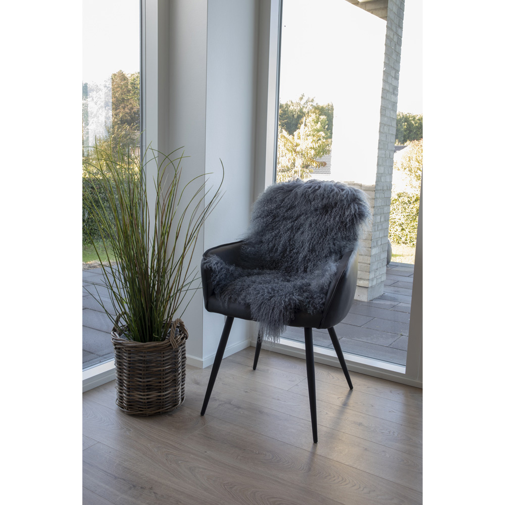 Mongolian Lambskin - Mongolian lambskin in grey 50x90 cm