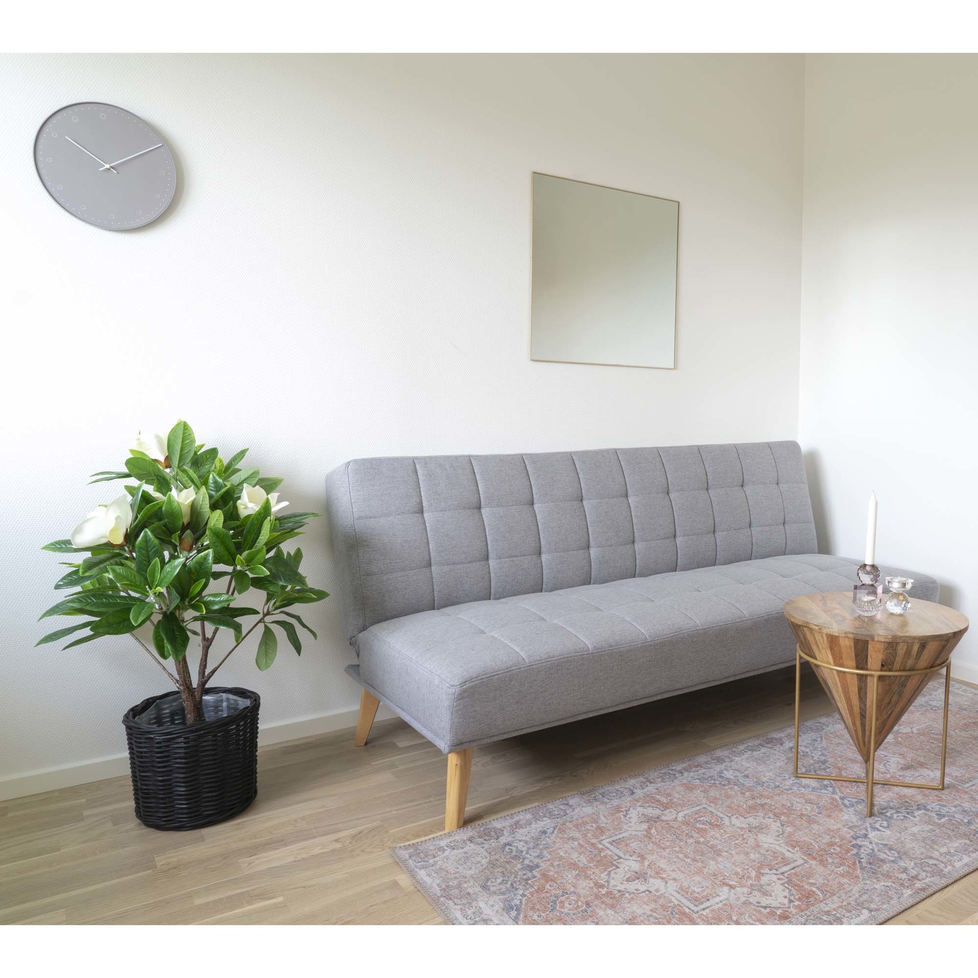 Jersey Spiegel- met messing look frame -60x60 cm