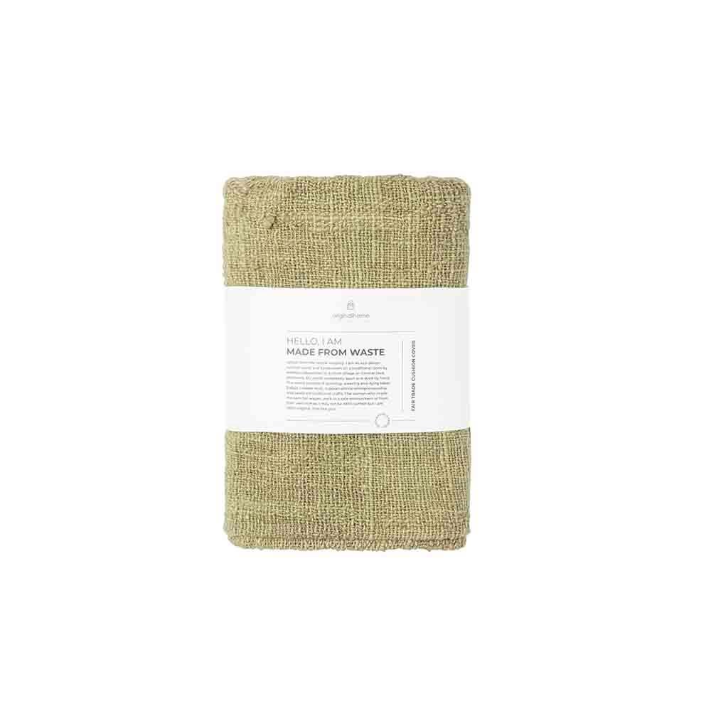 Original Home - Kussenhoes -Gerecycled Katoen - 60x60cm - Groen