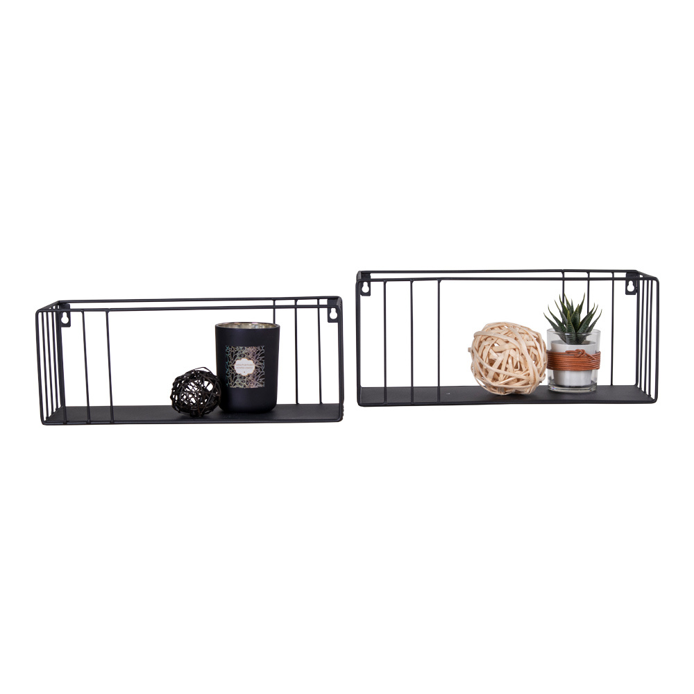 Paolo plank - 2 planken - Zwart frame - 38x16cm Paolo plank - 2 planken - Zwart frame - 38x16cm