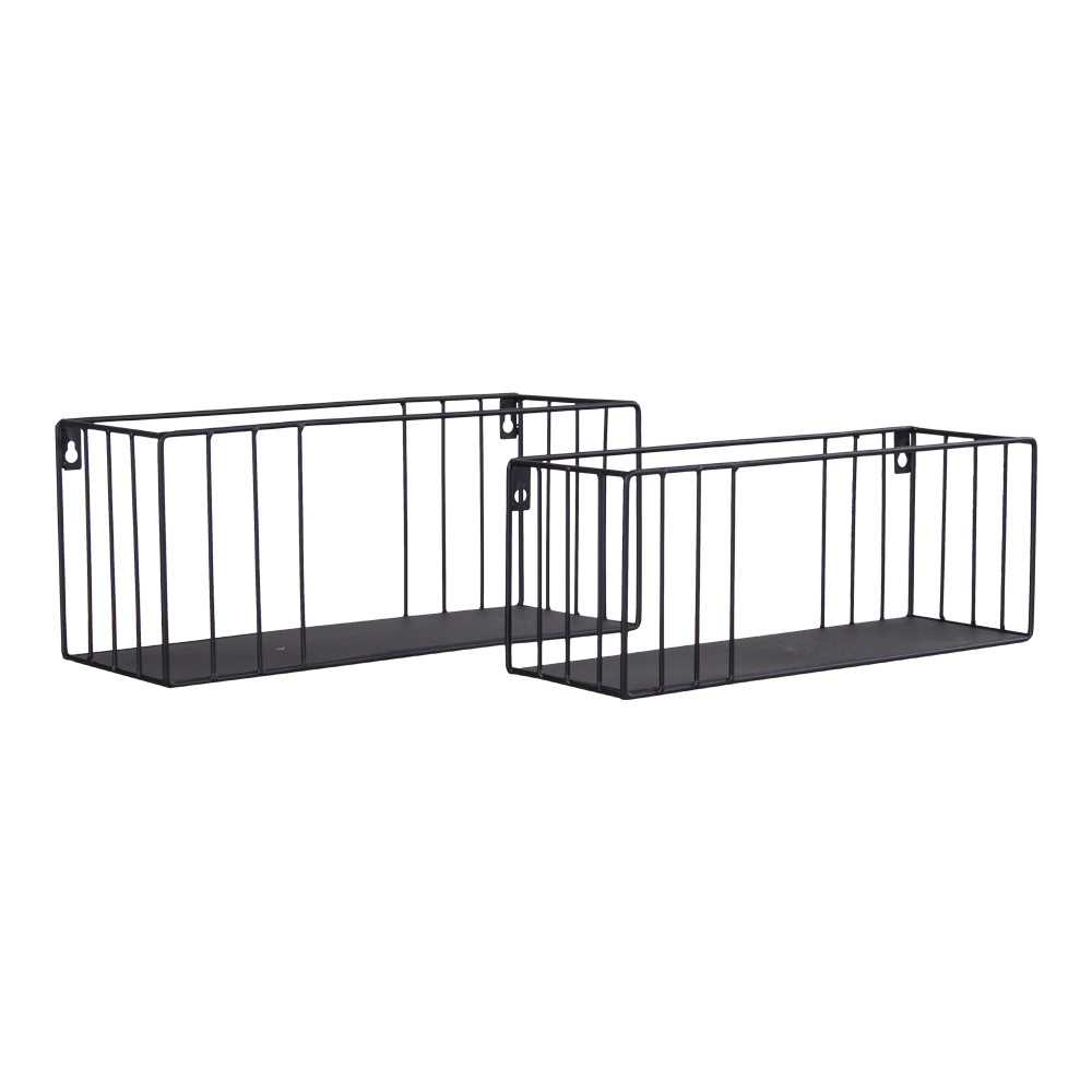 Paolo plank - 2 planken - Zwart frame - 38x16cm