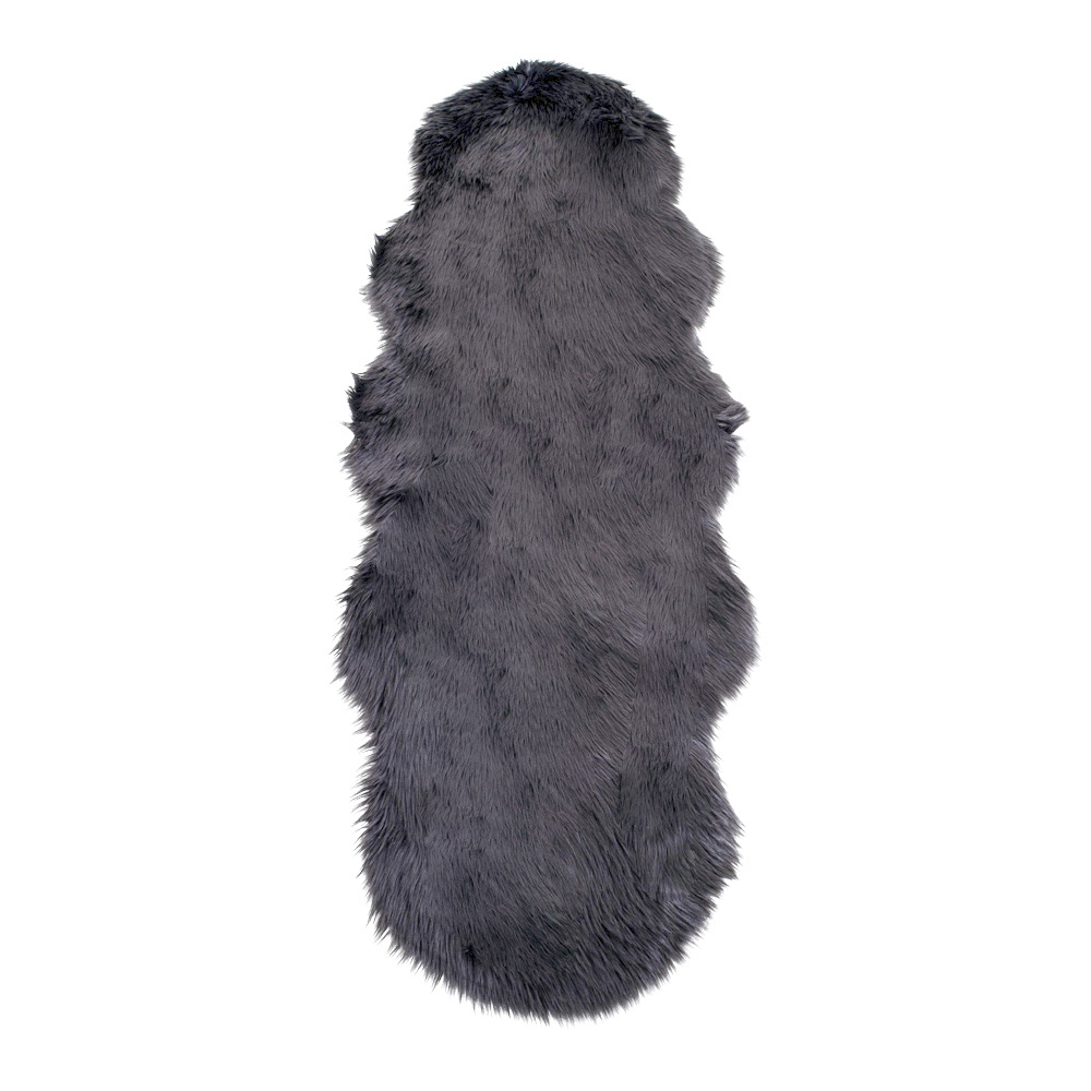 Artificial lambskin - Artificial lambskin in Grey- 60x180 cm