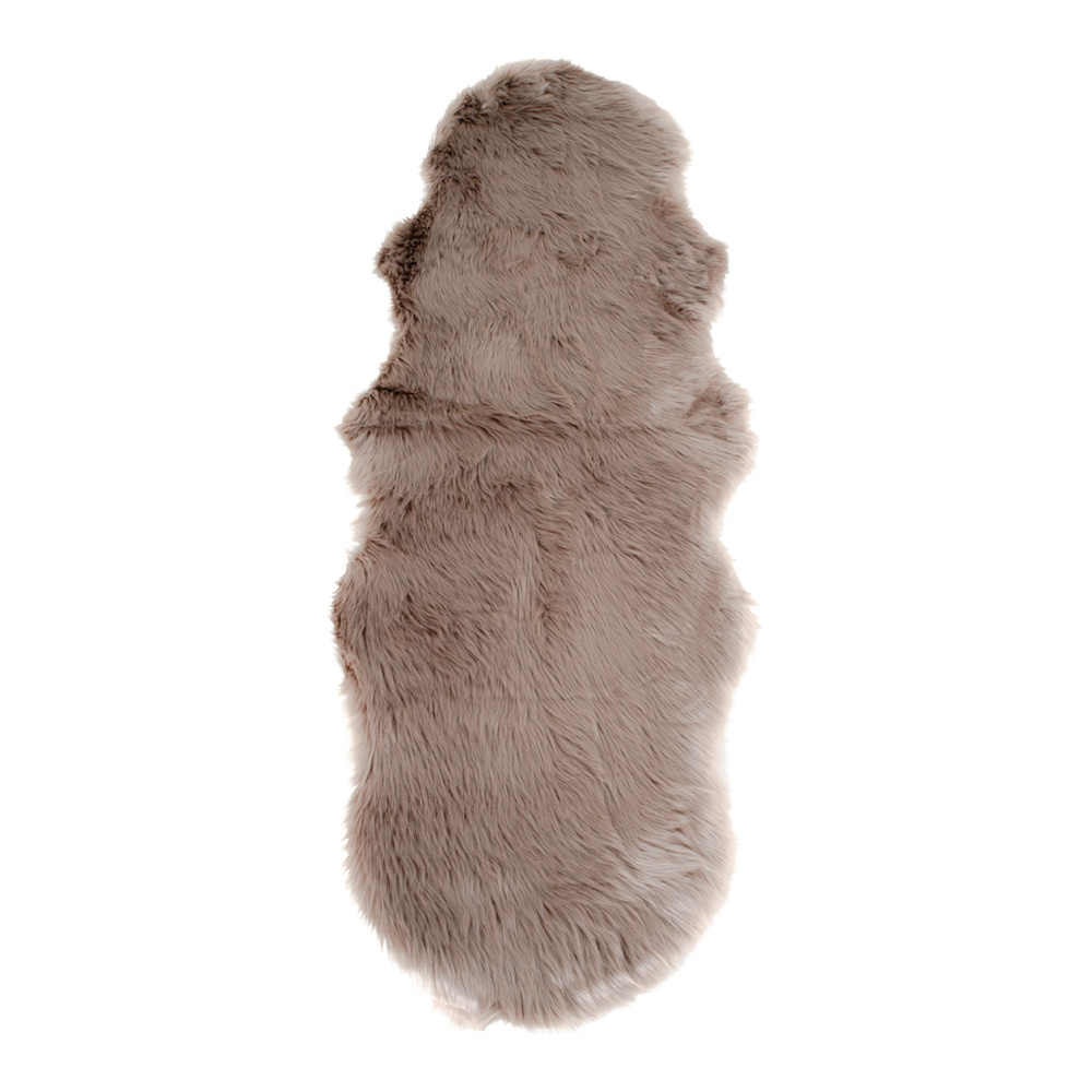Artificial Lambskin - Artificial Lambskin in Brown- 60x180 cm