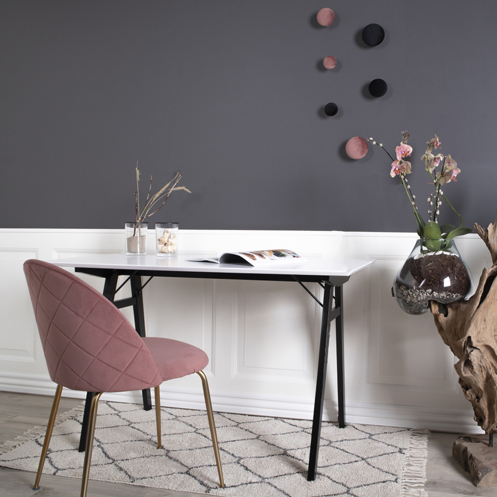 Vojens Bureau - Wit en zwart - 120x60x75 cm - MDF