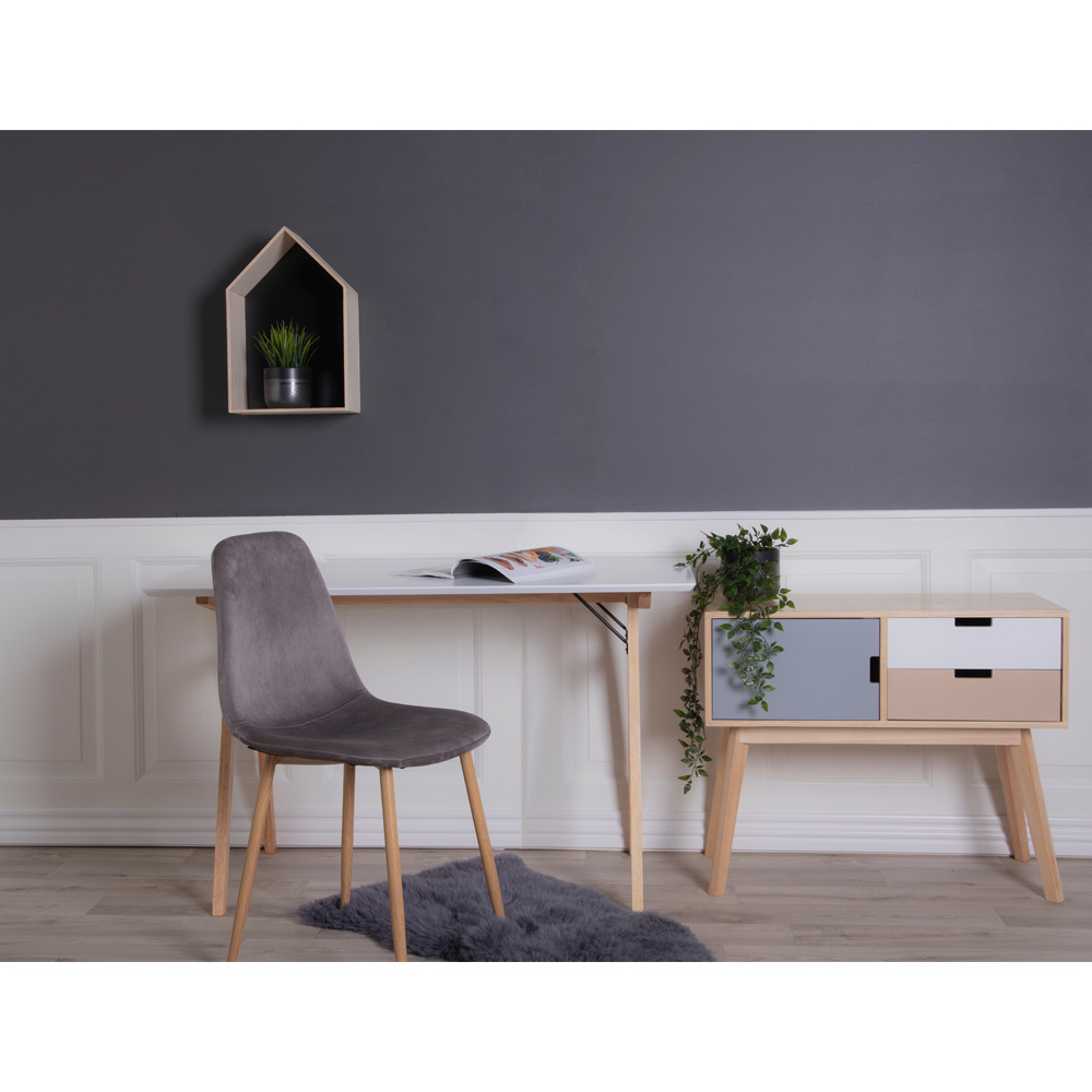 Künstliches Lammfell - Grau - Polyester - 50x85 cm