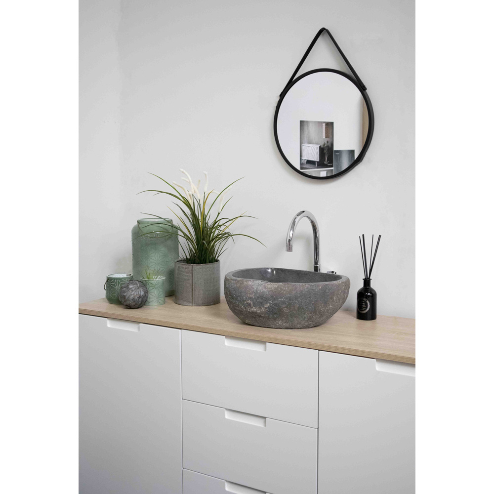 Danube Riverstone Waschbecken - 35x15cm - Stein