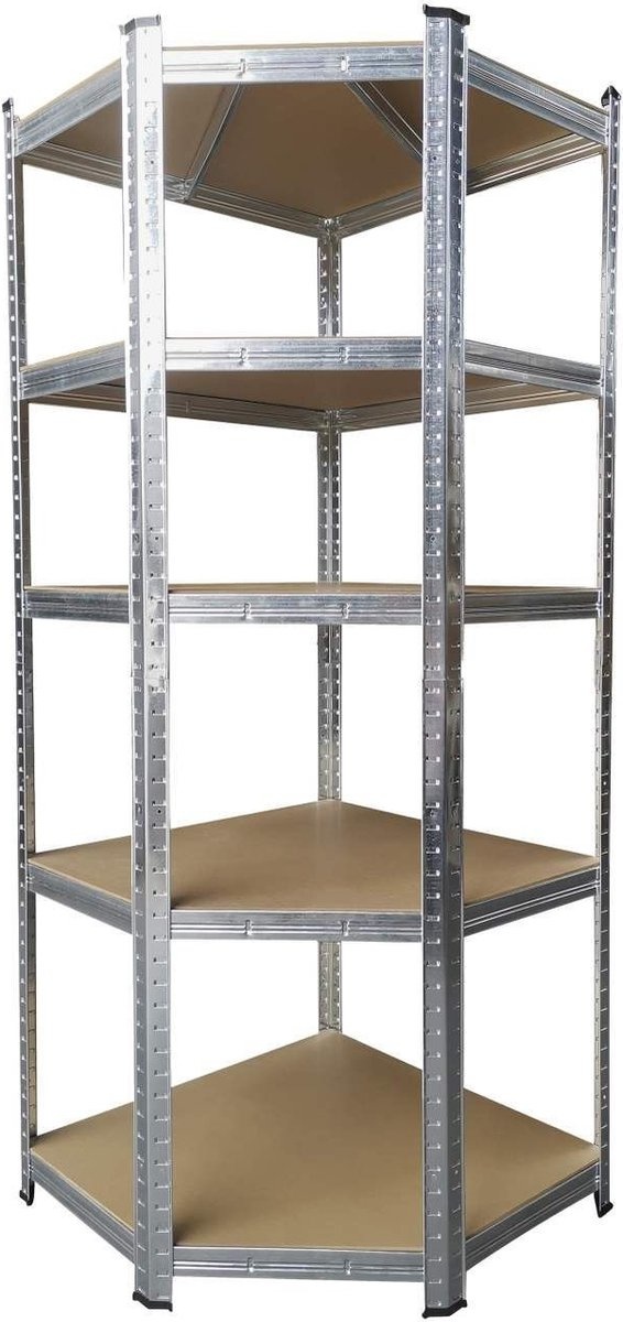 Werkzeug Eckregalschrank - 5 Fachböden - 875 Kg Tragkraft
