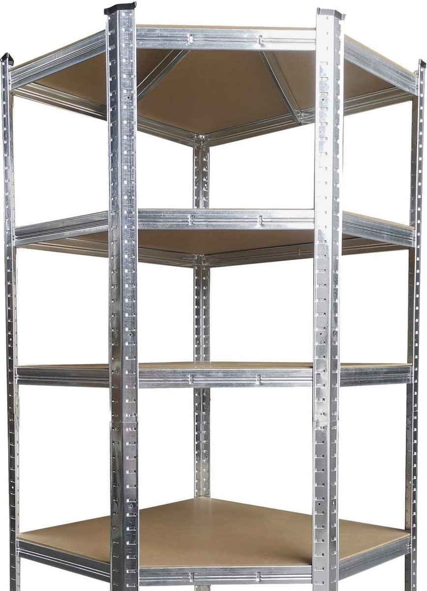 Werkzeug Eckregalschrank - 5 Fachböden - 875 Kg Tragkraft
