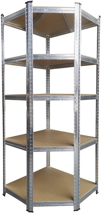 Werkzeug Eckregalschrank - 5 Fachböden - 875 Kg Tragkraft