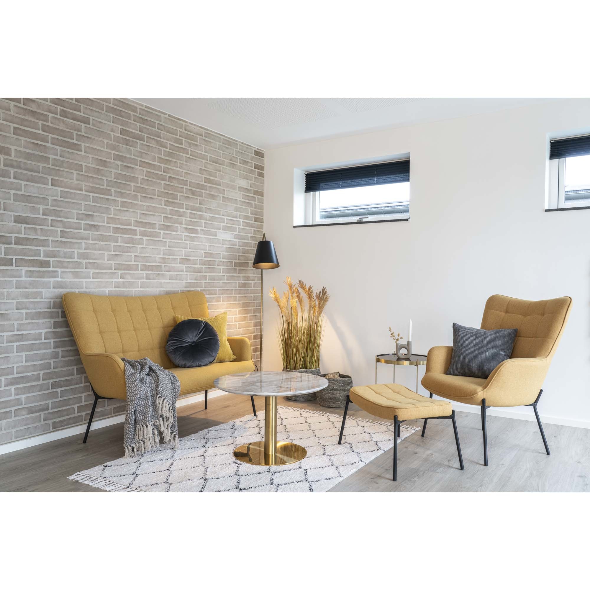 Bozen Couchtisch - Marmoroptik- 70x45cm