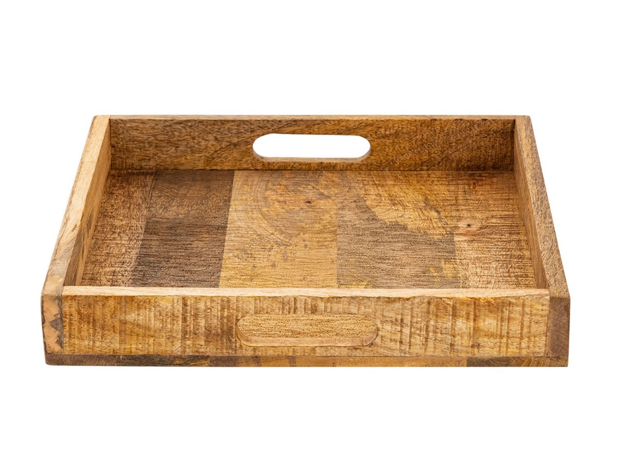 Parya Home - Houten Dienblad - Decoratief Serveerblad -40x40cm - Bruin - Mangohout