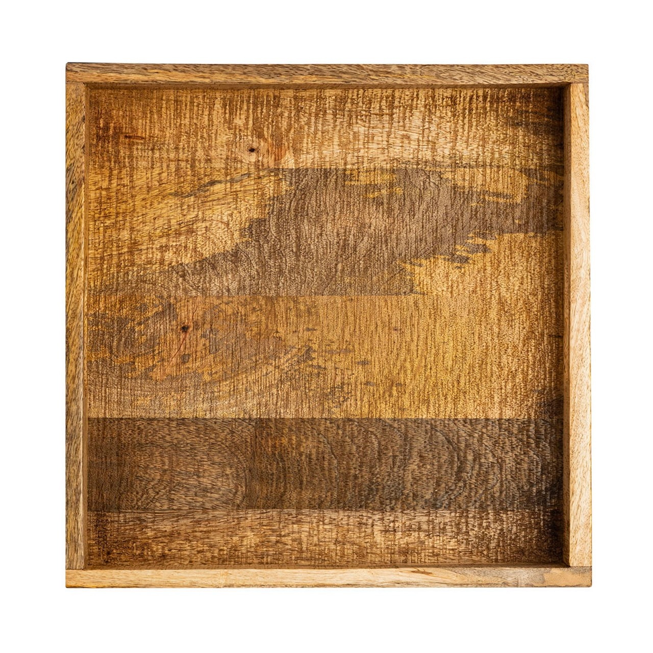 Parya Home - Houten Dienblad - Decoratief Serveerblad -40x40cm - Bruin - Mangohout
