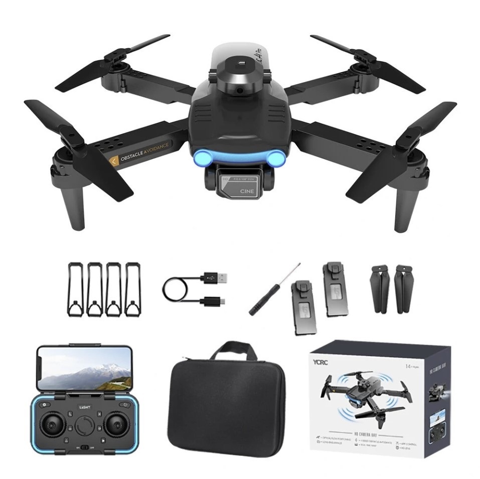 Parya Official Drone Avoidance - Drone Met 4K Dual Camera - Zwart