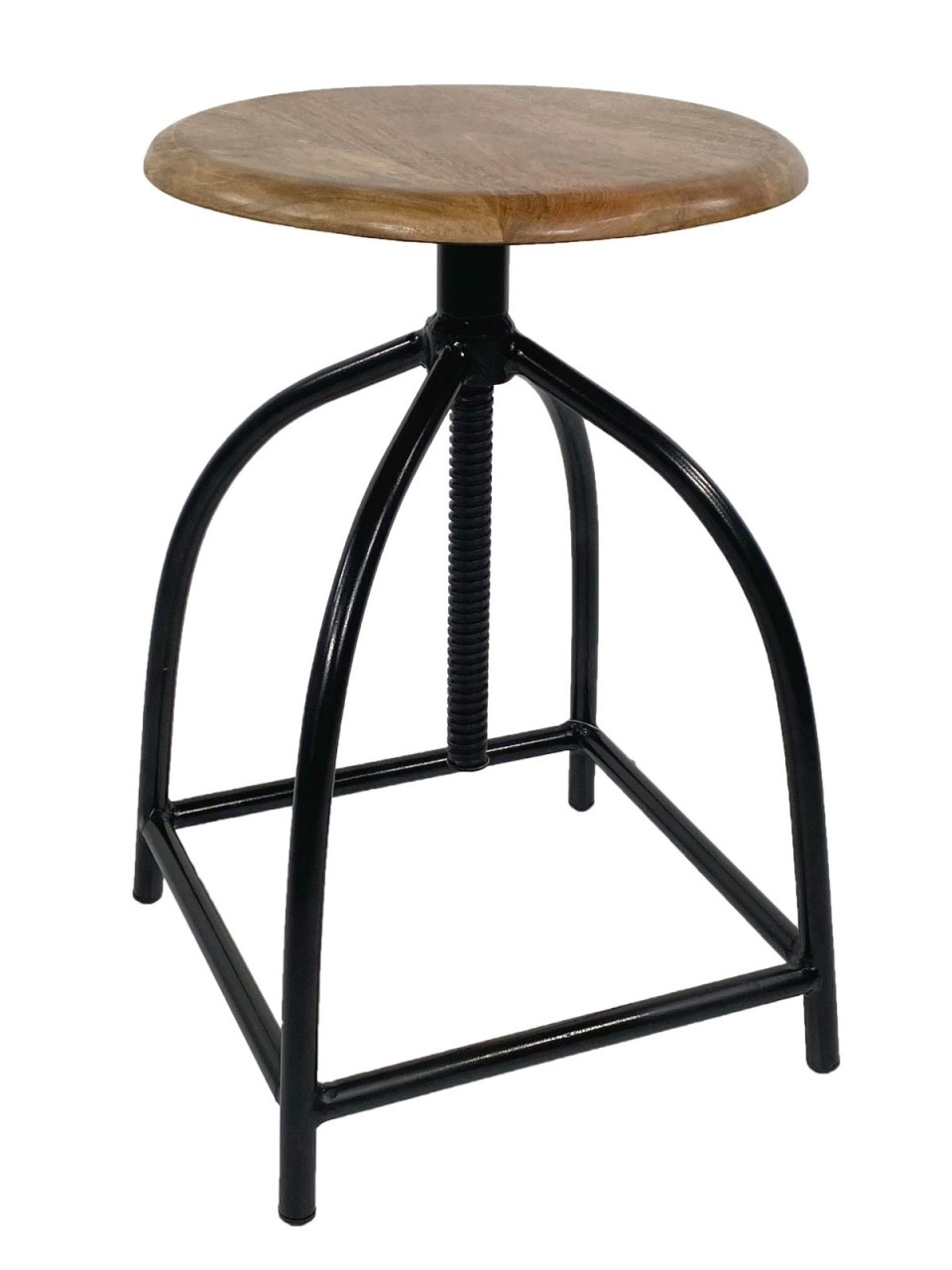 Parya Home - Draaikrukset 2-delig- Barkruk- 34x75x34 - in Hoogte Verstelbaar - Hout
