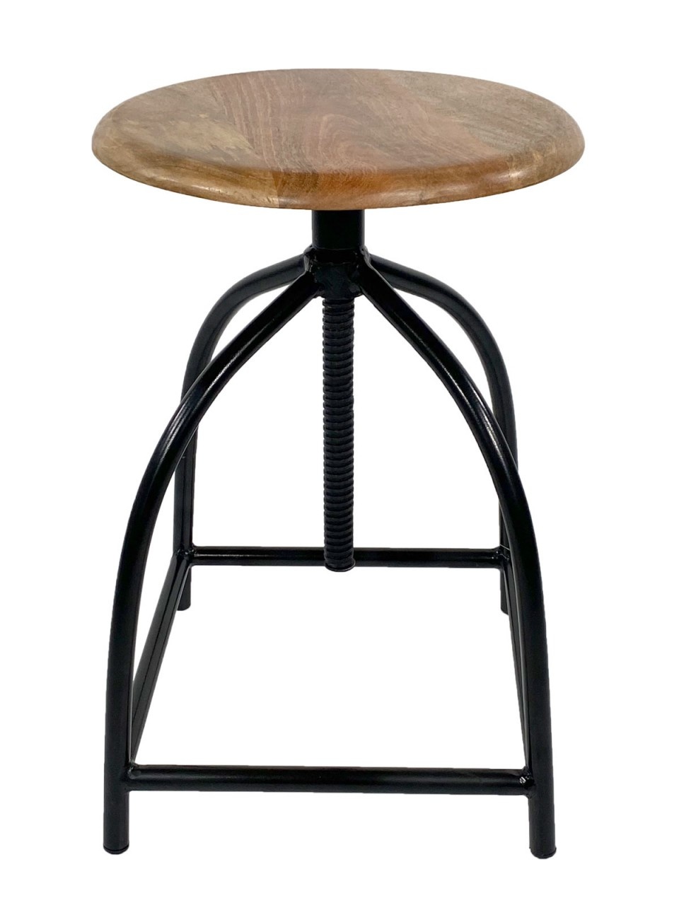 Parya Home - Draaikrukset 2-delig- Barkruk- 34x75x34 - in Hoogte Verstelbaar - Hout