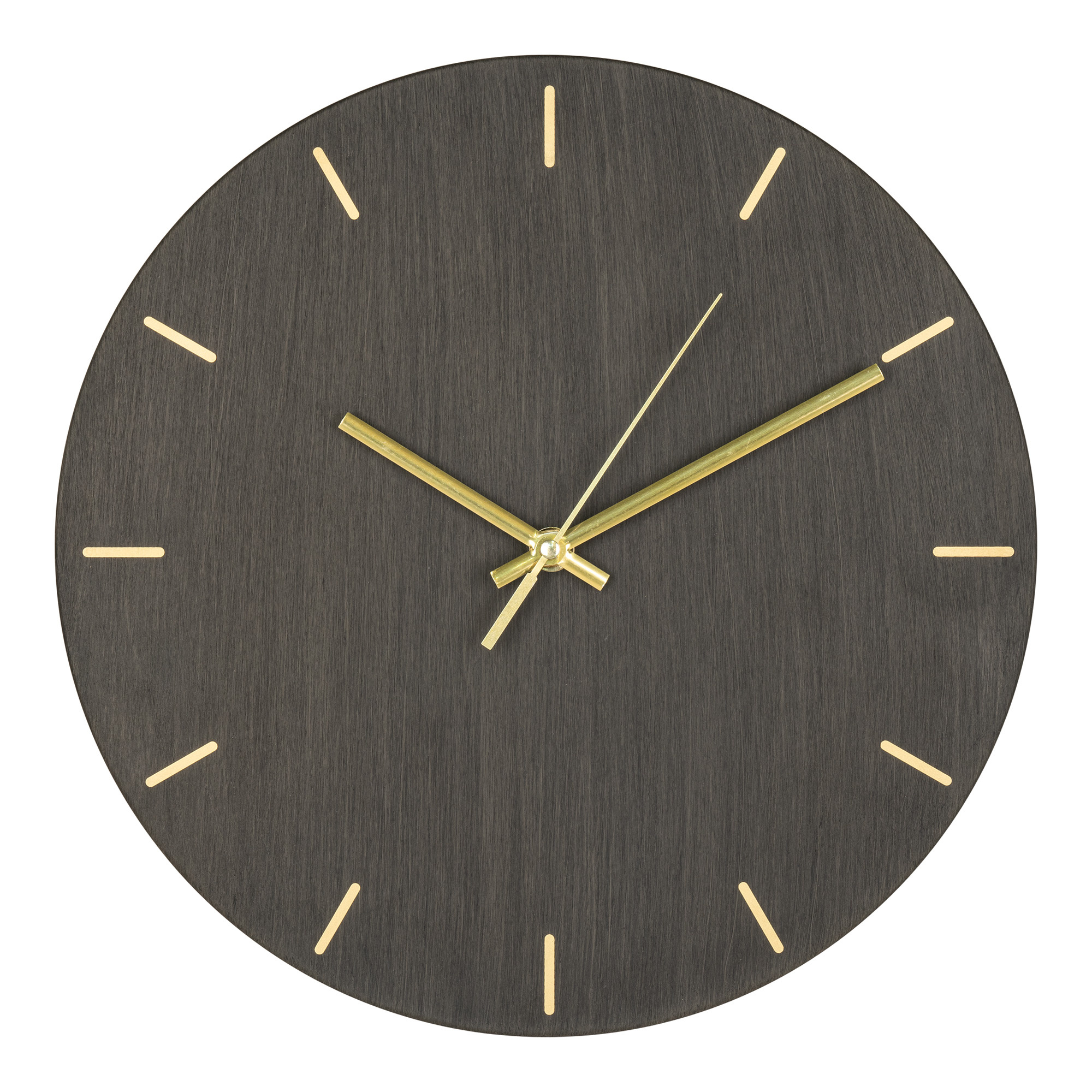 Asti Wandklok - Houtstructuur- 30 cm - Hout