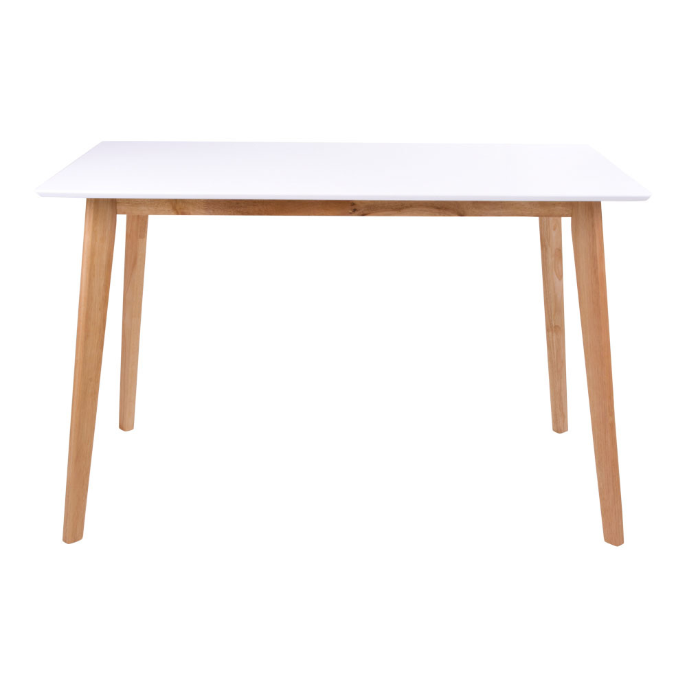 Vojens Esstisch - Tisch in weiß und natur - 120x70xh75 cm