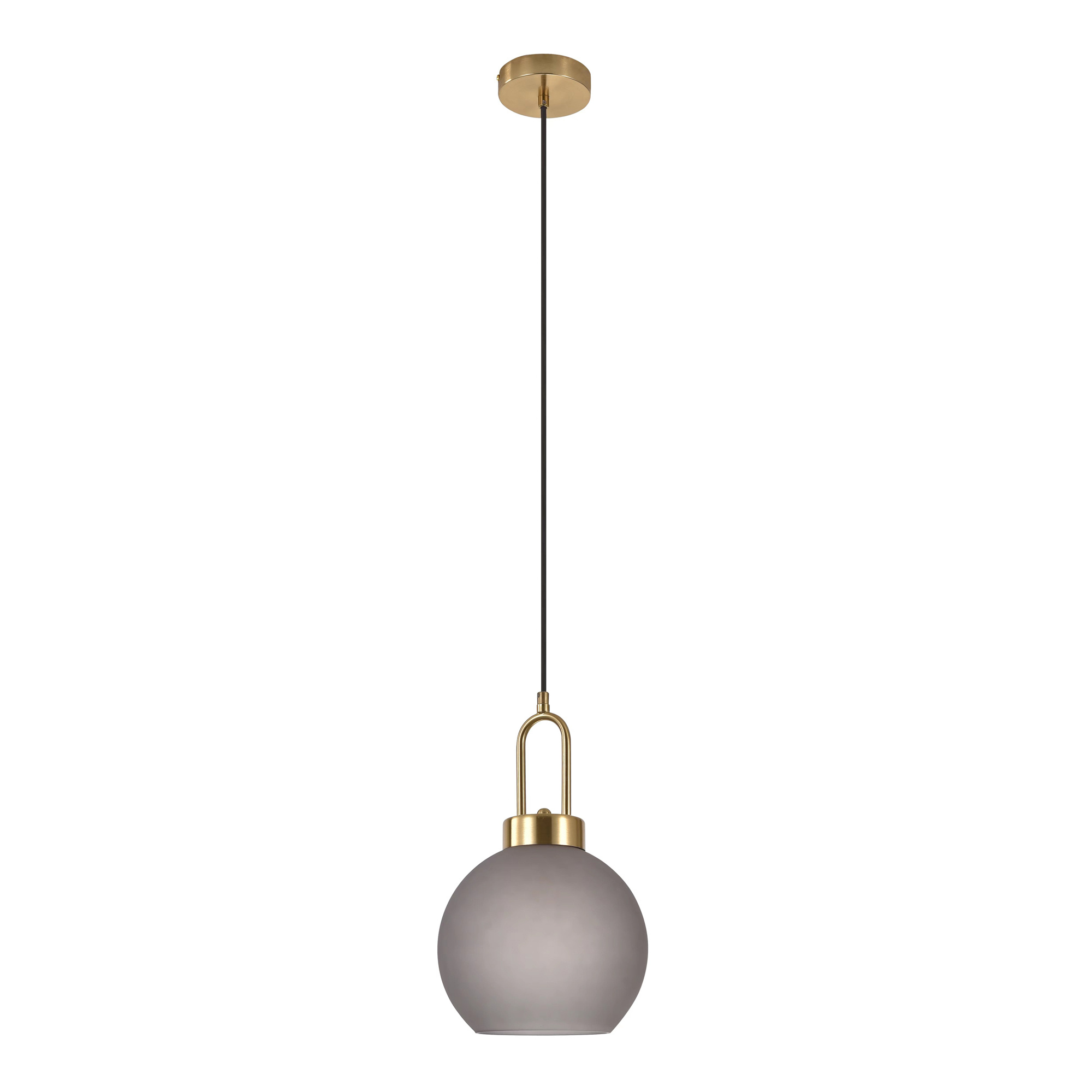Luton Hängelampe - kugelförmig - 150 cm Stoffkordel -Goudkleurig