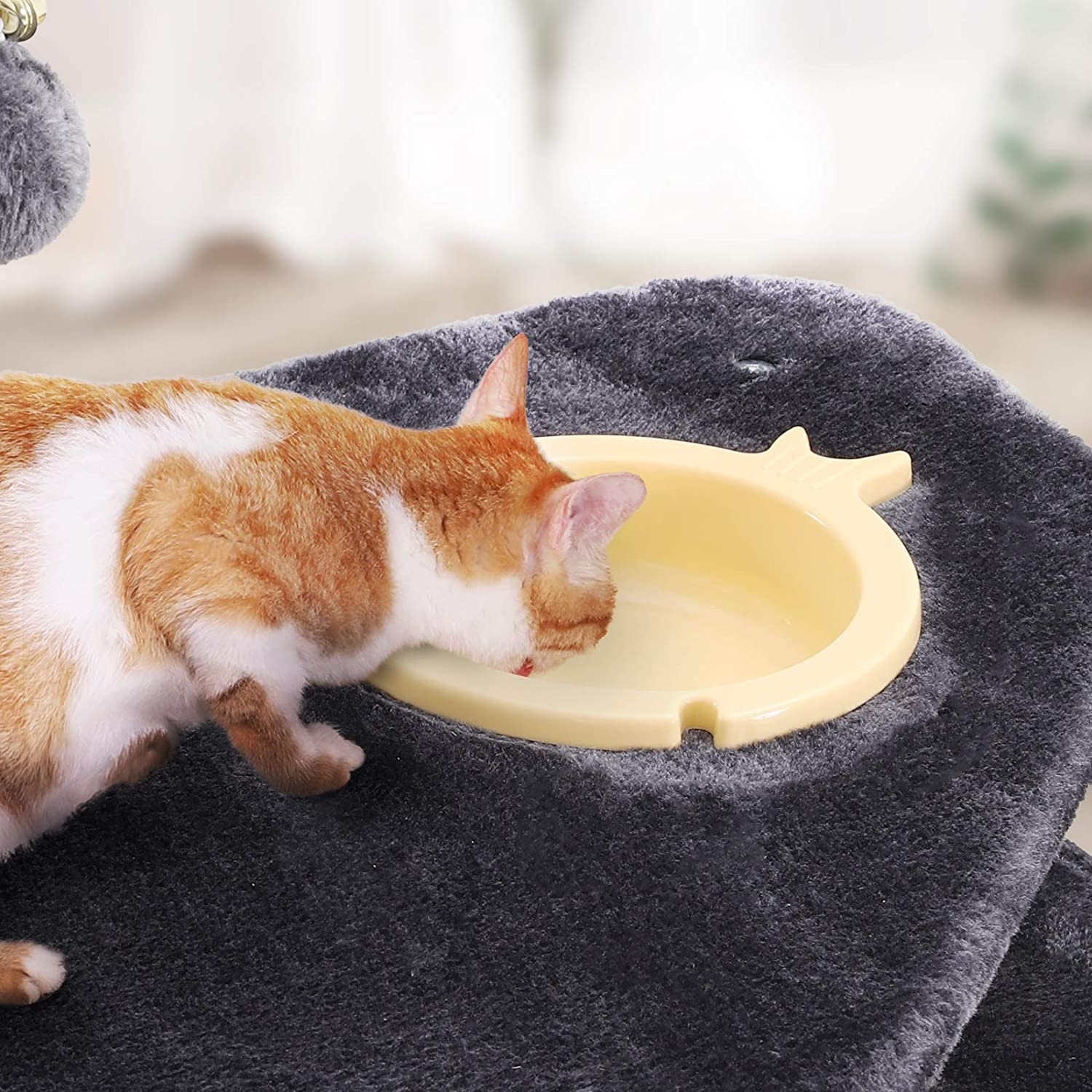 Parya Pets - Stabiele Krabpaal - Incl. Hangmat - Mand - Grot - Klimboom Donker Grijs