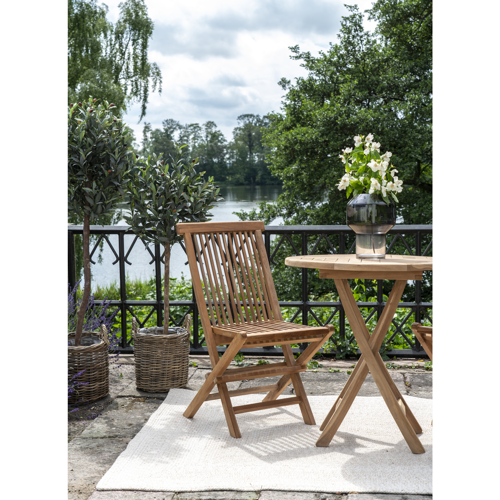 Toledo Teak Gartenstuhl- Esszimmerstuhl - 2er Set - Teak