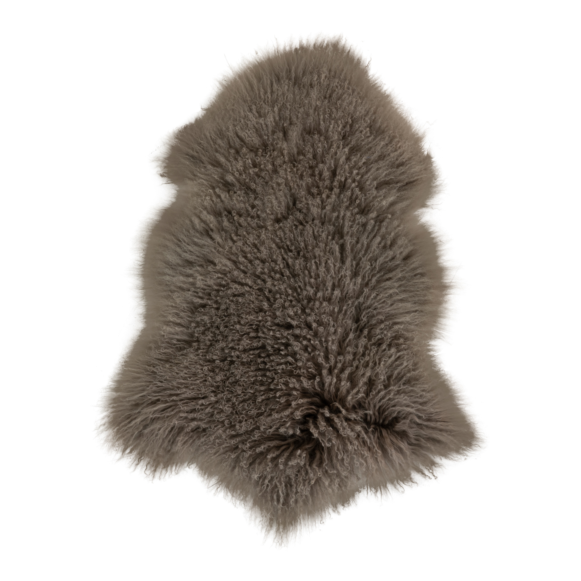 Mongolisches Lammfell - Mongolisches Lammfell in mushroom 50x90 cm