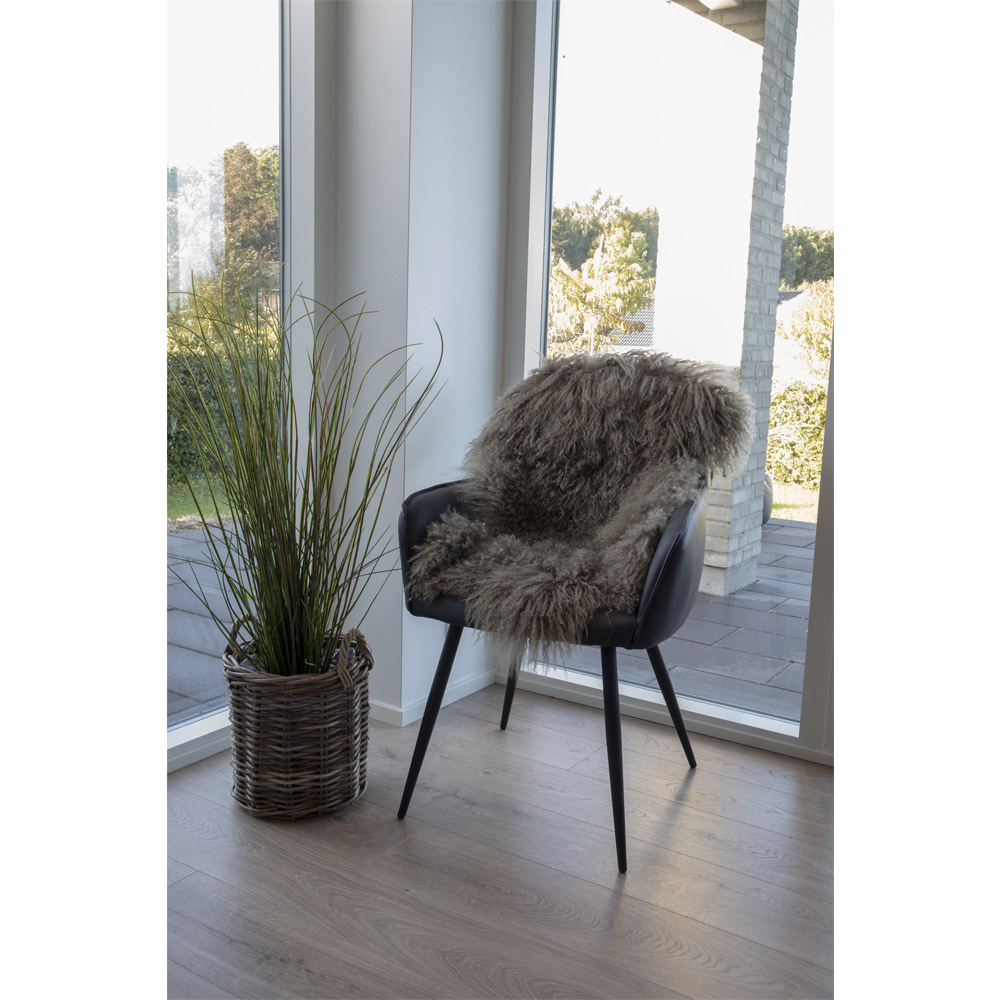 Mongolisches Lammfell - Mongolisches Lammfell in mushroom 50x90 cm