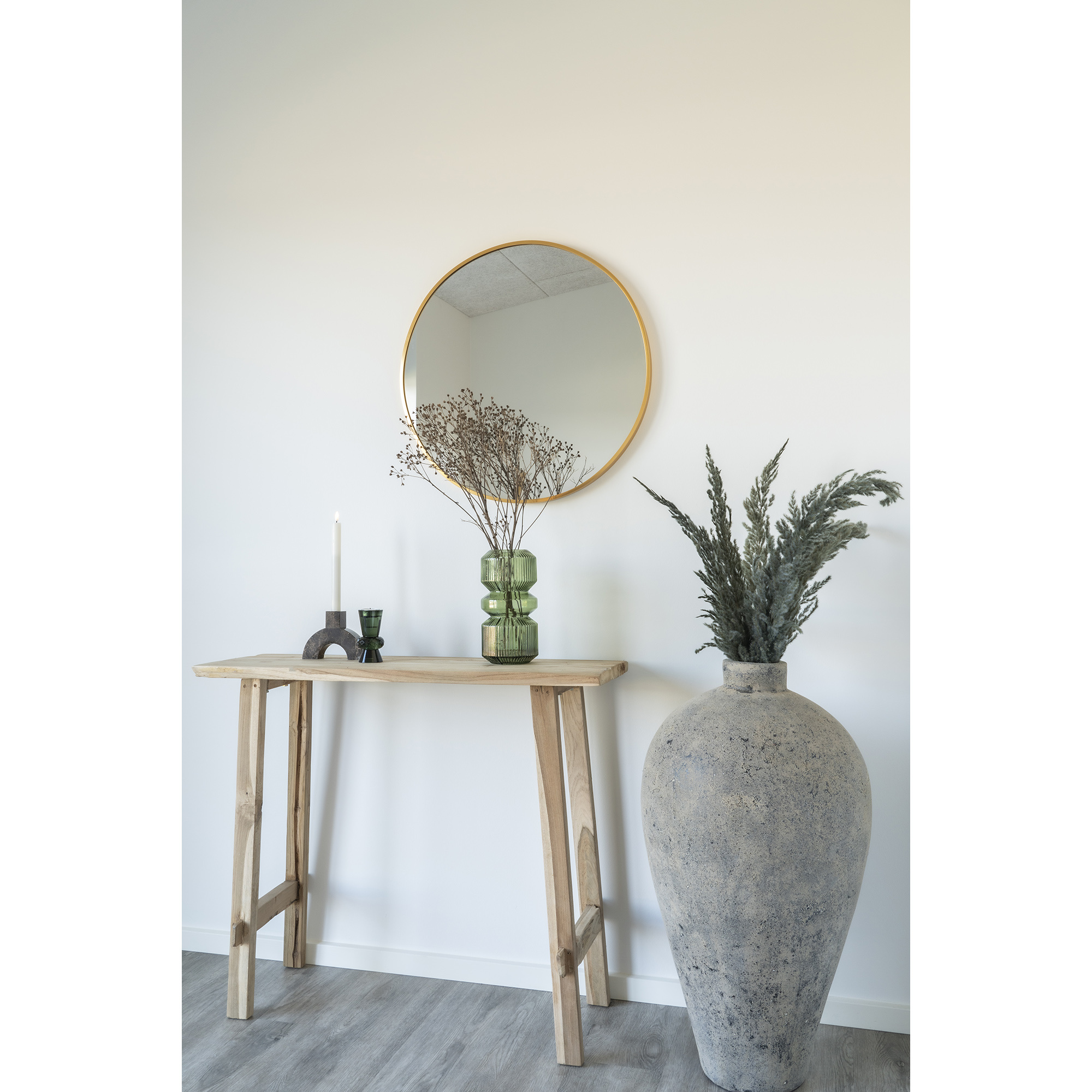 Madrid Mirror - Spiegel met messing look lijst -60 cm
