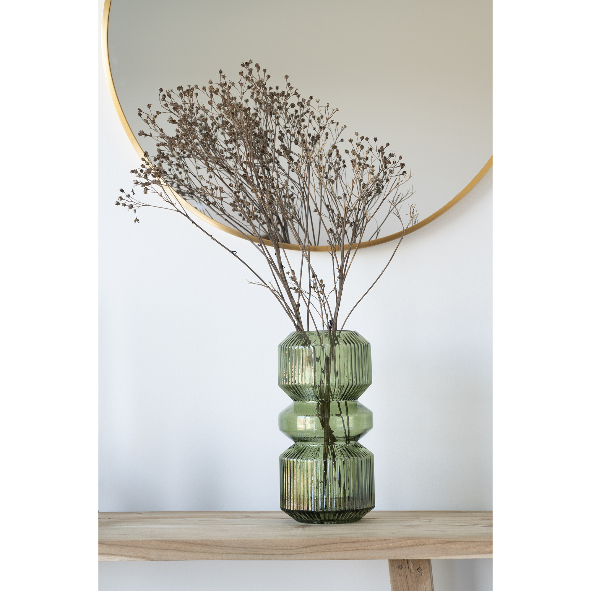 Madrid Mirror - Spiegel met messing look lijst -60 cm