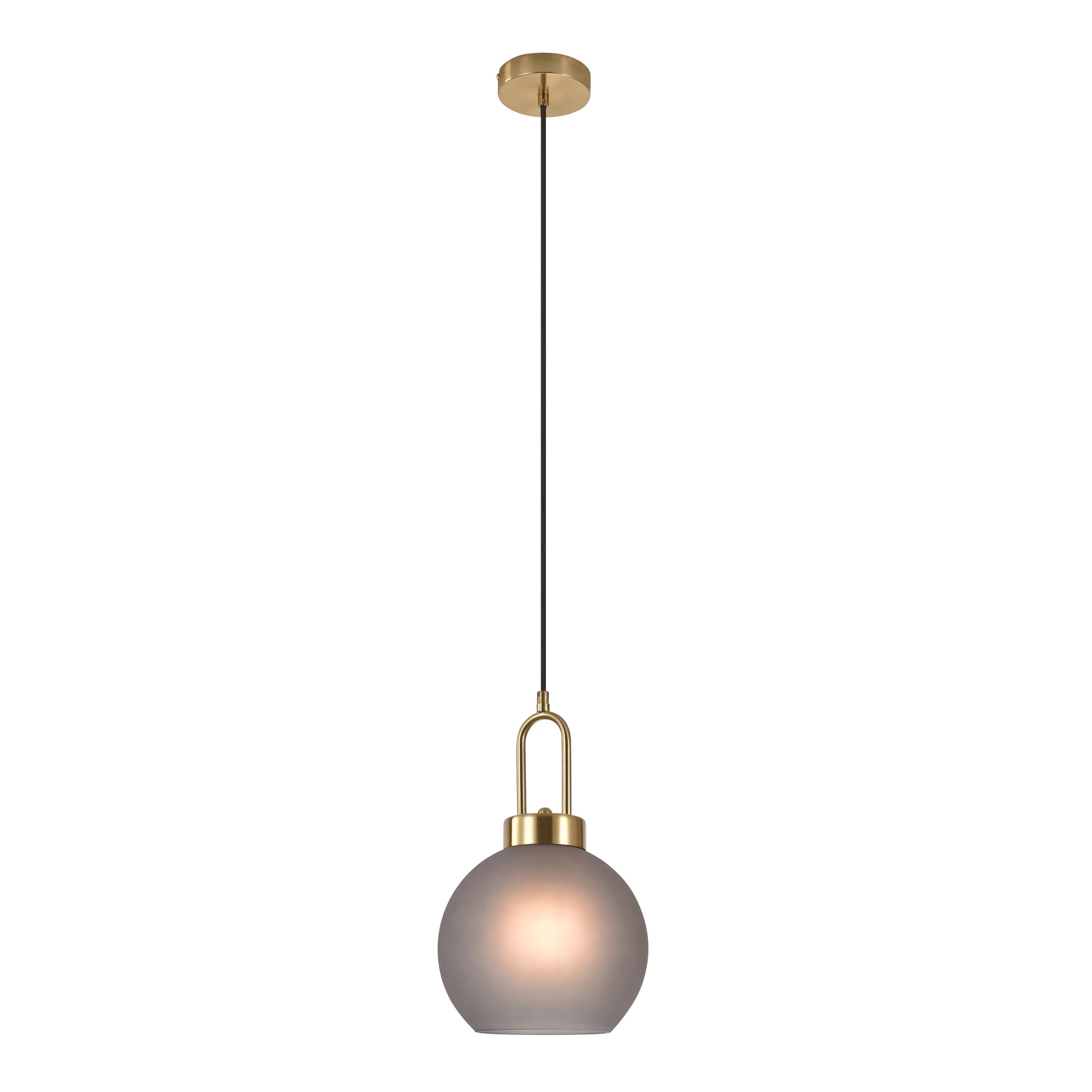 Luton Hängelampe - kugelförmig - 150 cm Stoffkordel -Goudkleurig