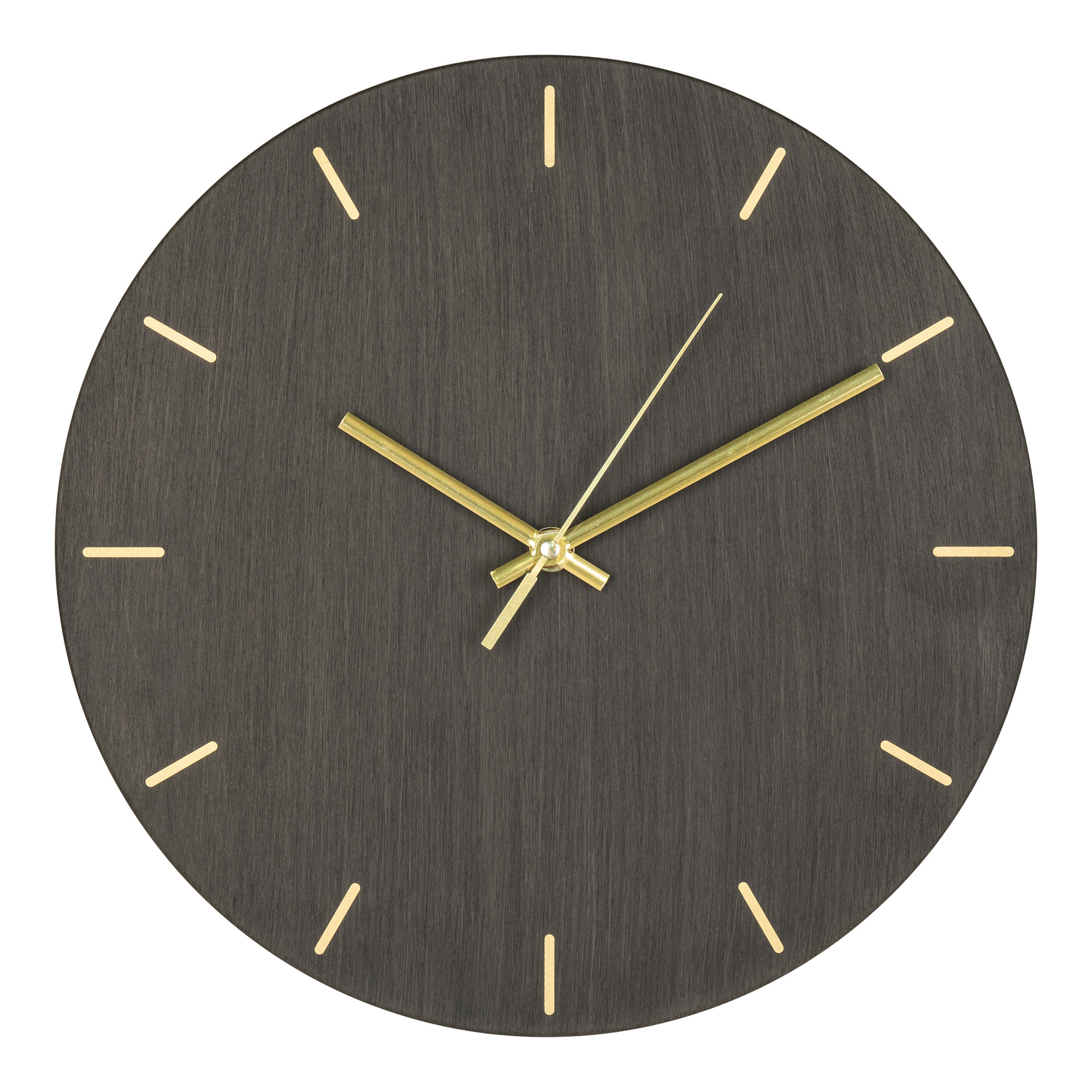 Asti Wandklok - Houtstructuur- 30 cm - Hout