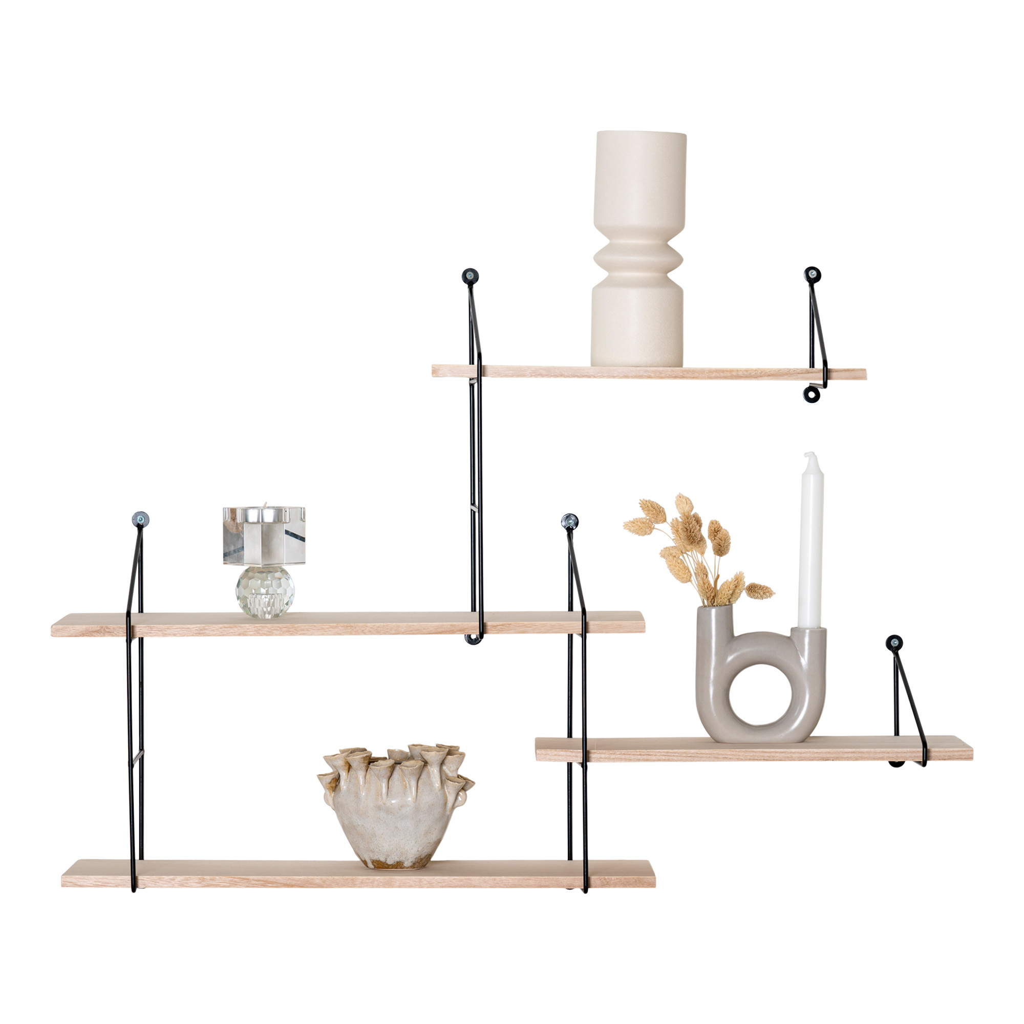 Harlem Hylde - Plank met zwart frame - Set van 4