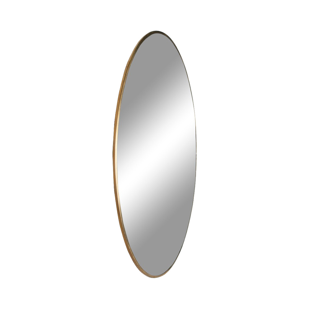 Jersey Mirror - Spiegel mit Rahmen in Messingoptik - 80 cm