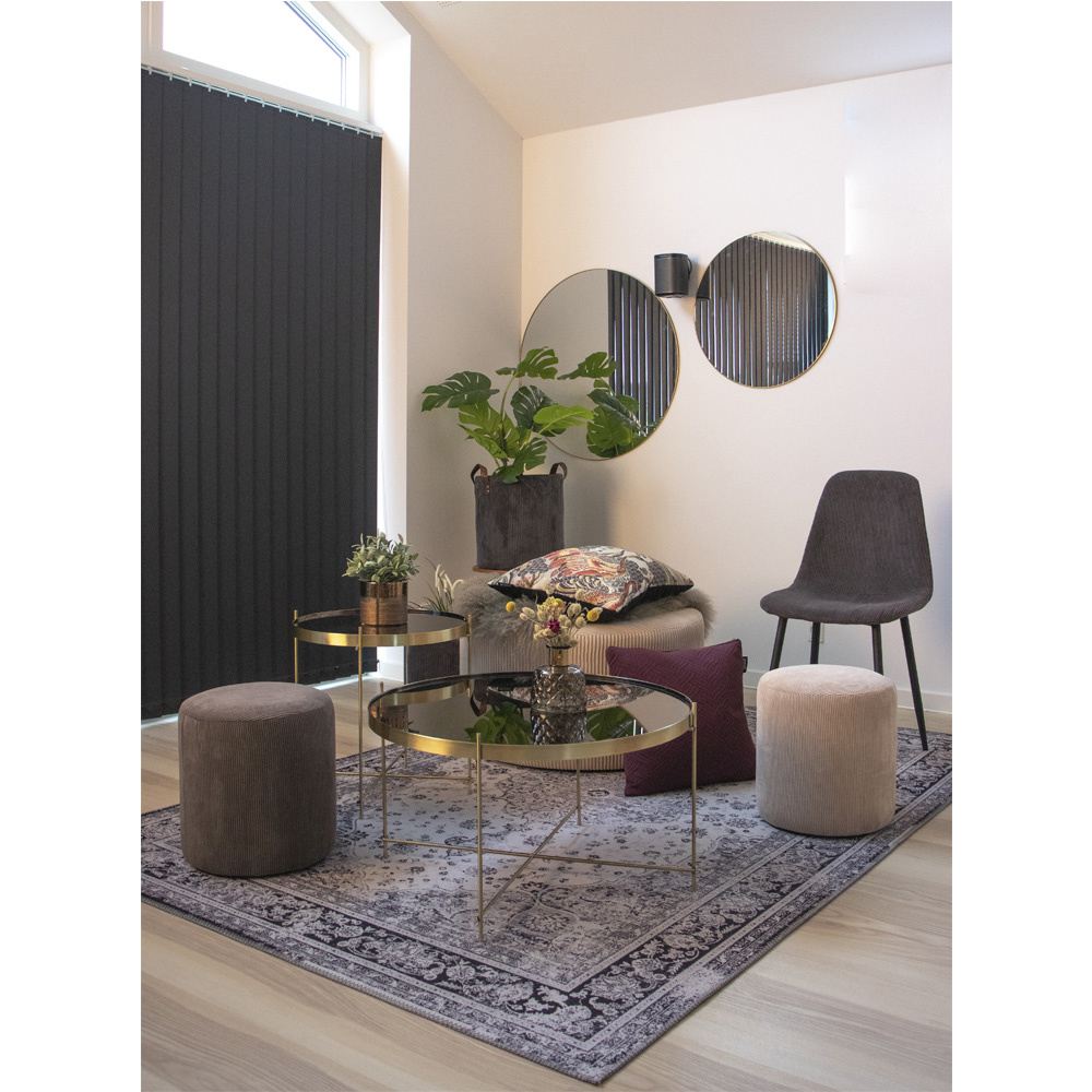 Jersey Mirror - Spiegel mit Rahmen in Messingoptik - 80 cm
