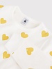 Petit Bateau Pyjama met gele hartjes