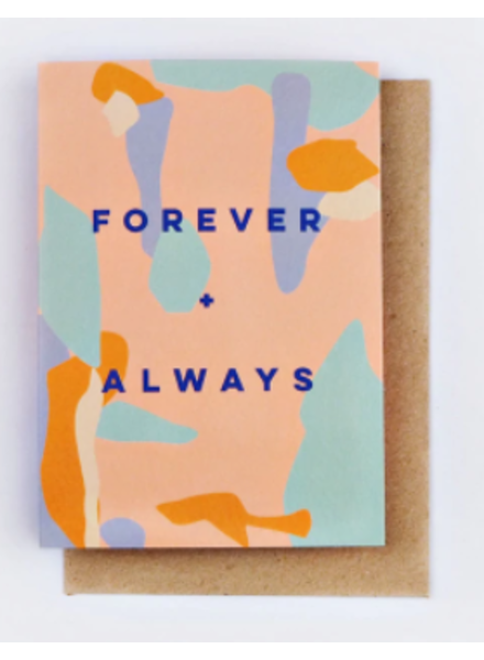 Wenskaart + enveloppe | Forever + Always