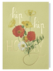 Wenskaart + witte enveloppe | Hip hip Hooray - Flowers