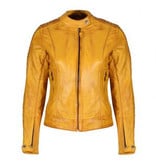 Motogirl Valerie Leather Jacket Yellow