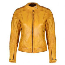 Valerie Leather Jacket Yellow
