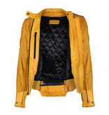 Motogirl Valerie Leather Jacket Yellow