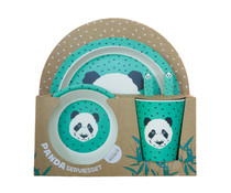 Pandasia Panda bamboo dinnerware set
