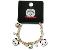 Pandasia Panda bedelarmband goudkleurig