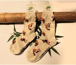 Roter panda Socken