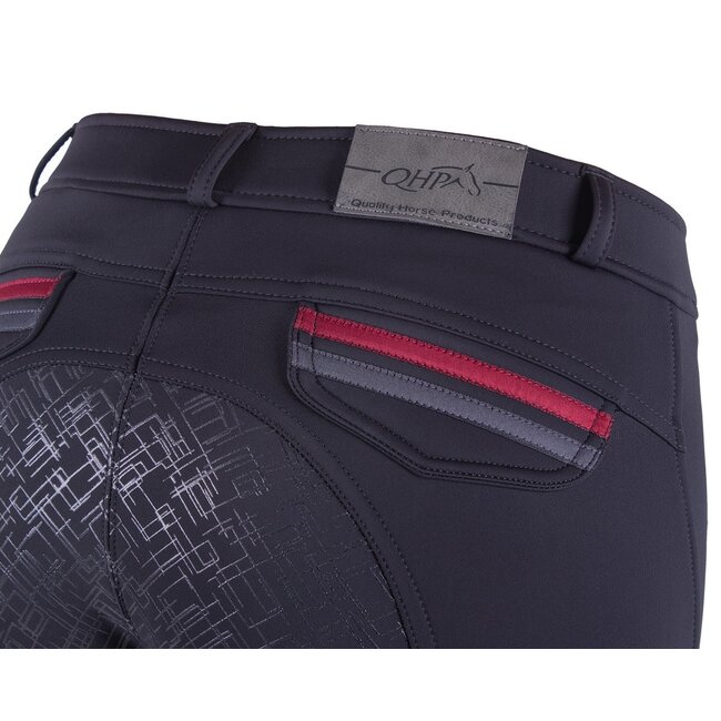 QHP Rijbroek Softshell Kamila anti-slip zitvlak