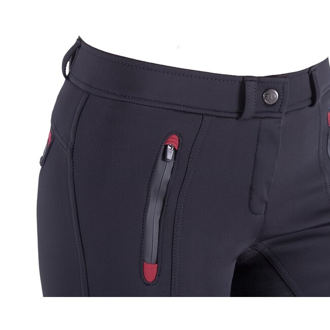 QHP Rijbroek Softshell Kamila anti-slip zitvlak