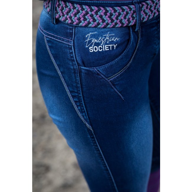 Harry's Horse Harry's Horse Rijbroek denim greyton full grip