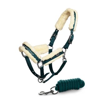 Equestrian Stockholm Equestrian Stockholm Fur halster & touw Emerald Pony