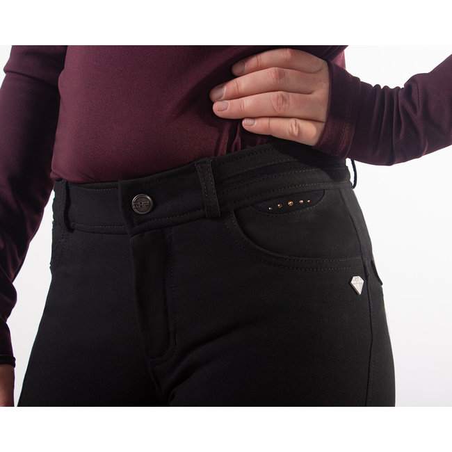 QHP Qhp Rijbroek Junior Diamond Anti-Slip zitvlak