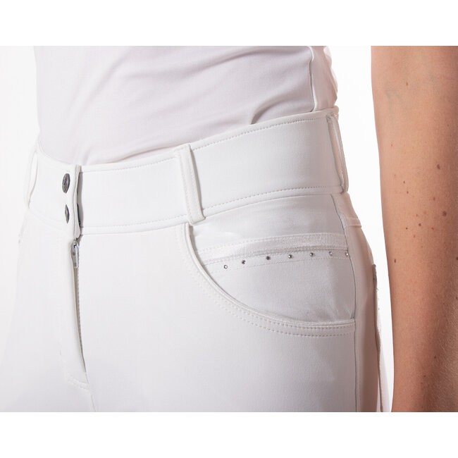 QHP QHP Rijbroek Liva anti-slip zitvlak zwart mt.42