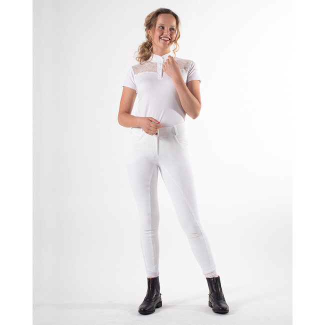 QHP QHP Rijbroek Liva anti-slip zitvlak zwart mt.42